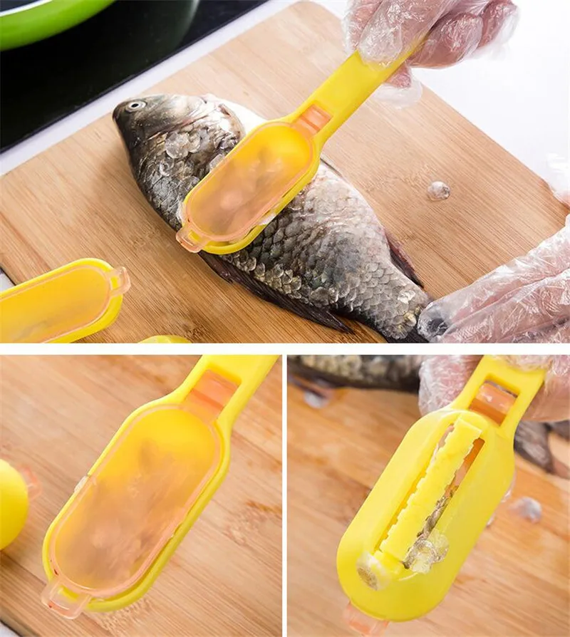 Fish Scales Skin Remover Scaler and knife Fast Cleaner Kitchen Clean Tools Scraping fish scales scraper kitchen accessories D5
Fish Scales Skin Remover Scaler and knife Fast Cleaner Kitchen Clean Tools Scraping fish scales scraper kitchen accessories D5