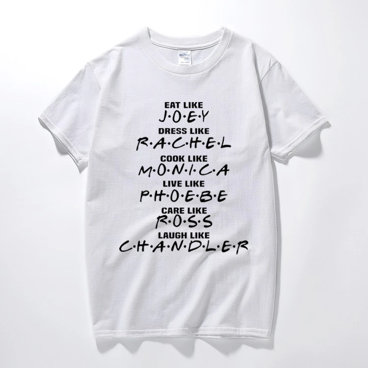 New camisa masculina TV series Friends t shirt Joey Rachel Monica Ross Chandler gift tee shirt homme Cotton short sleeve t-shirt
New camisa masculina TV series Friends t shirt Joey Rachel Monica Ross Chandler gift tee shirt homme Cotton short sleeve t-shirt