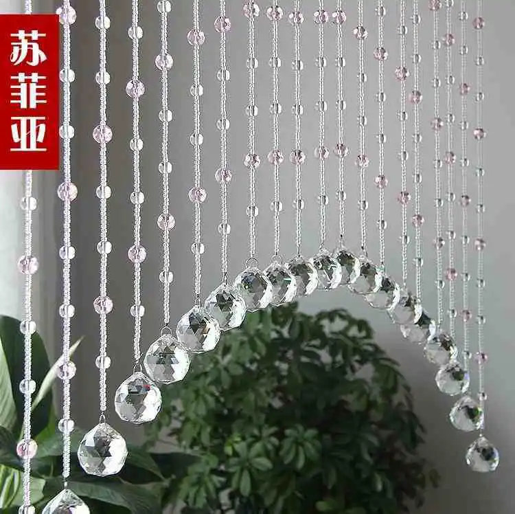 10m/lot Crystal bead curtain Classic 32 section glass bead Full wear not entanglement window porch partition door curtain
10m/lot Crystal bead curtain Classic 32 section glass bead Full wear not entanglement window porch partition door curtain