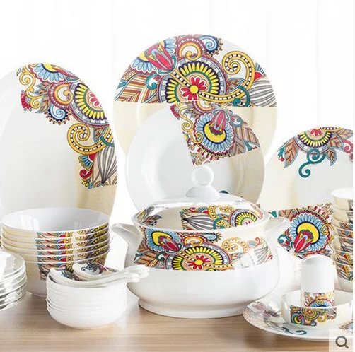 Guci english 56Piece dinnerware set Ceramic individuality dishes sets Korean dishes Jingdezhen household utensils bowls plates
Guci english 56Piece dinnerware set Ceramic individuality dishes sets Korean dishes Jingdezhen household utensils bowls plates