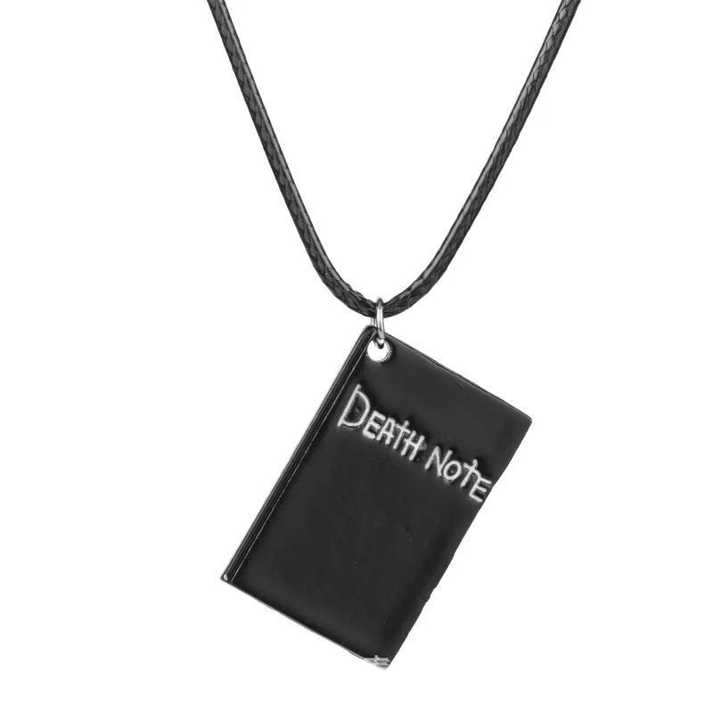 Classic Anime Death Note Necklace Rope Leather Choker Fashion Black Note Book Model Pendant Necklace For Women And Men Accessory
Classic Anime Death Note Necklace Rope Leather Choker Fashion Black Note Book Model Pendant Necklace For Women And Men Accessory