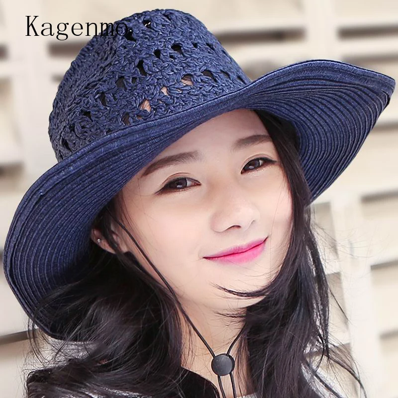 Kagenmo Female Summer Sunhat Shade Cool Straw Sun Hat Women Beach Sunbonnet Straws Sunscreen Lady Strawhat Large Brimmed
Kagenmo Female Summer Sunhat Shade Cool Straw Sun Hat Women Beach Sunbonnet Straws Sunscreen Lady Strawhat Large Brimmed