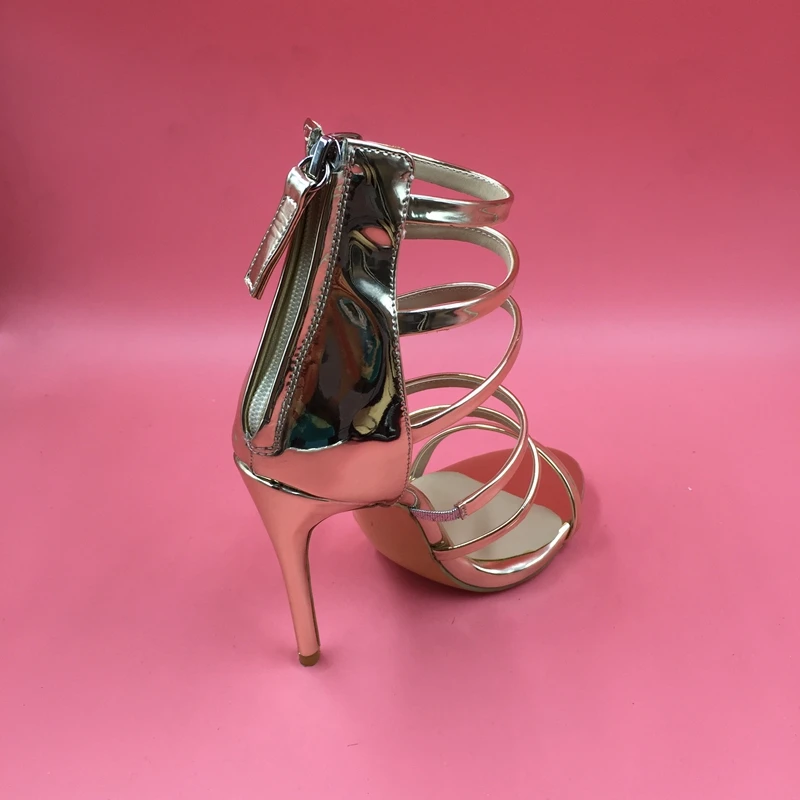 Light Gold Patent Leather High Heels Sandal Open Toe Custom Colors True To US Size 14 Ankle Strap Wrap Woman Shoes 2016 Summer
Light Gold Patent Leather High Heels Sandal Open Toe Custom Colors True To US Size 14 Ankle Strap Wrap Woman Shoes 2016 Summer