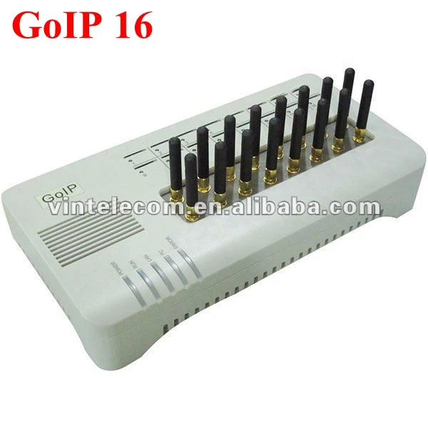 16 чипов GSM voip шлюз GoIP16 SIP маршрутизатор GoIP для ip атс (с короткие антенны) акция по