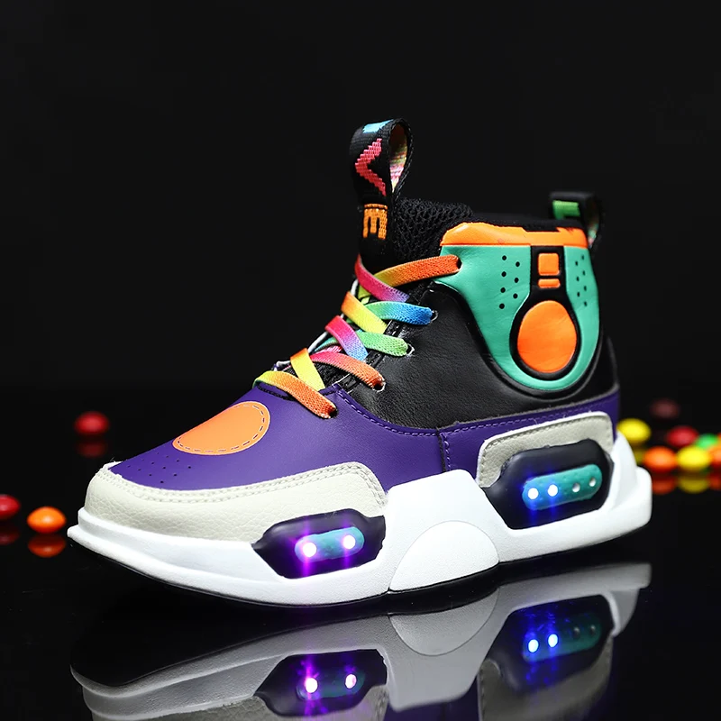Children Shoes Light Genuine Leather luminous Boys Girls USB Charging Sport Shoes soft Casual Led Shoes usb Kids Shoes Sneakers
Children Shoes Light Genuine Leather luminous Boys Girls USB Charging Sport Shoes soft Casual Led Shoes usb Kids Shoes Sneakers