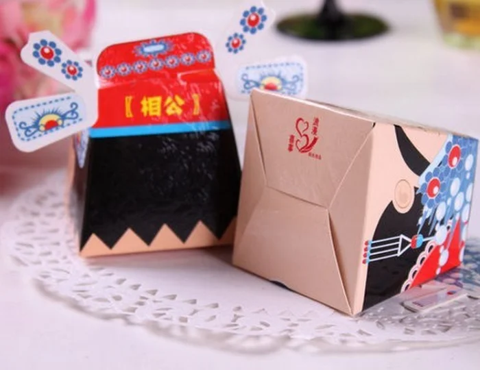 3D Chinese wedding Beijing opera Bride and Groom Wedding Favor Boxes gift box candy box
3D Chinese wedding Beijing opera Bride and Groom Wedding Favor Boxes gift box candy box