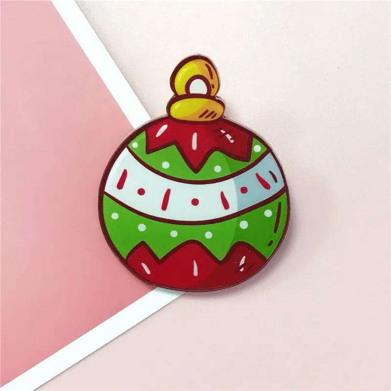 Симпатичные Рождеством мяч брошь иконки на Японии Pin Kawaii значок рюкзак значки