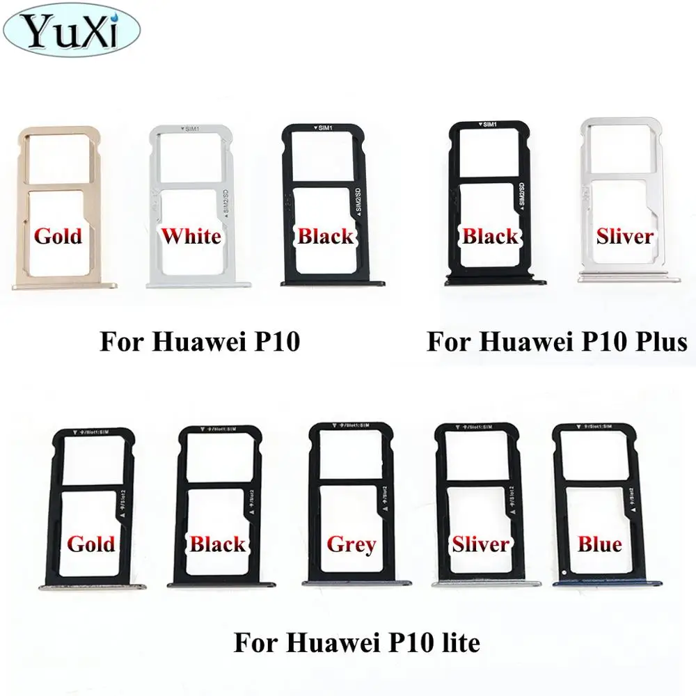 Сменные адаптеры для держателя Micro Sim карты YuXi Huawei P10 Plus Lite|Шлейфы мобильных
