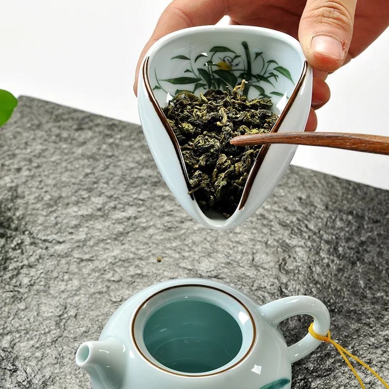Chinese Style Jingdezhen Ceramic Chahe Hand Painted Art Pattern Tea Holder for Home Tea Ceremony Accessories Celadon Tea Spoons
Chinese Style Jingdezhen Ceramic Chahe Hand Painted Art Pattern Tea Holder for Home Tea Ceremony Accessories Celadon Tea Spoons