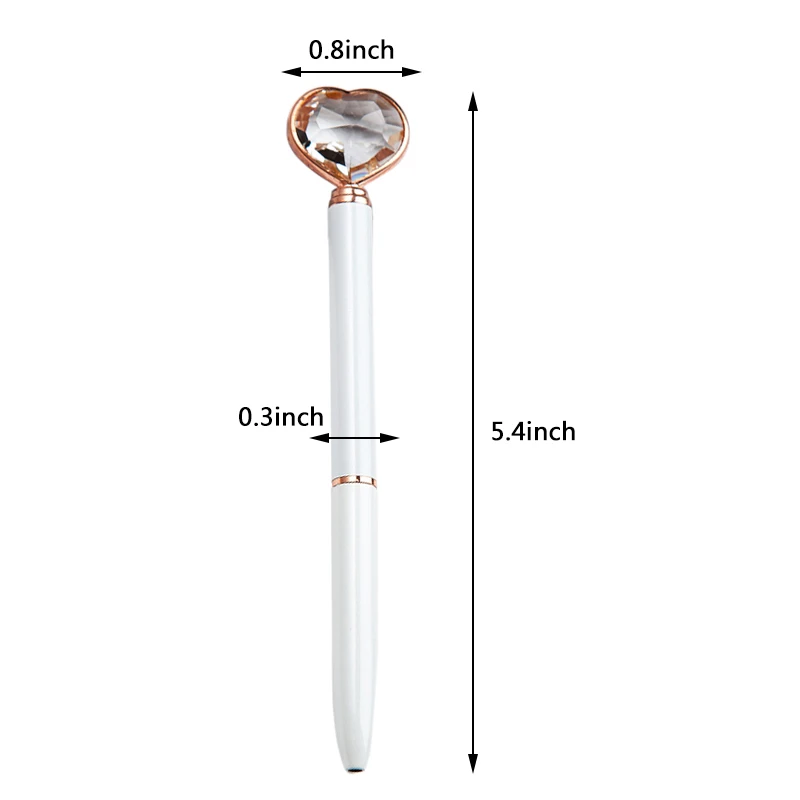 1PCS Heart Shape Diamond Pen Diamond Crystal Pen Ballpoint Pen for Office Supplies
1PCS Heart Shape Diamond Pen Diamond Crystal Pen Ballpoint Pen for Office Supplies