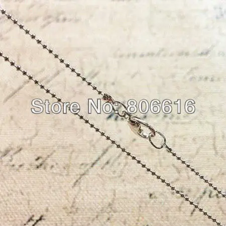 12Pcs (40CM/L & 1.2MM/W ) Silver Plated Necklace Ball Chain & Clasp Jewelry Findings & Components
12Pcs (40CM/L & 1.2MM/W ) Silver Plated Necklace Ball Chain & Clasp Jewelry Findings & Components