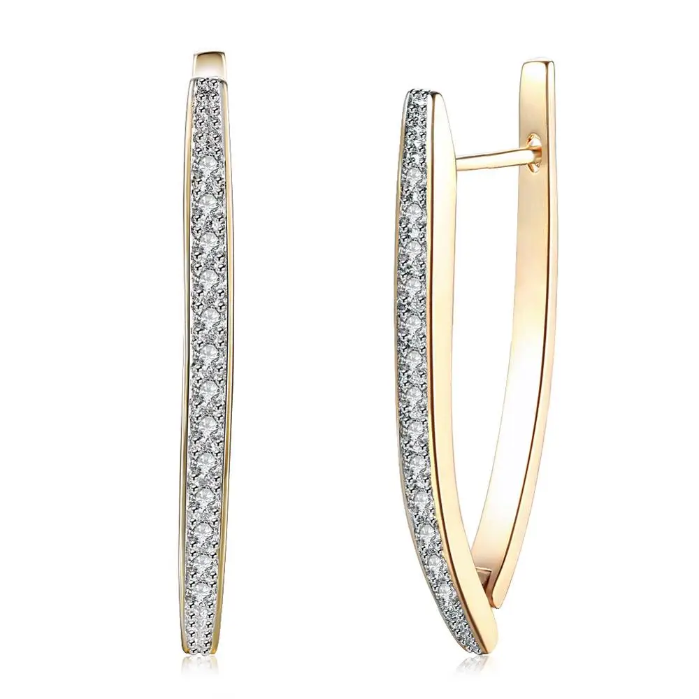 Fashion simple ladies v-shaped rose gold card earrings Crescent type party dress accessories earrings
Fashion simple ladies v-shaped rose gold card earrings Crescent type party dress accessories earrings