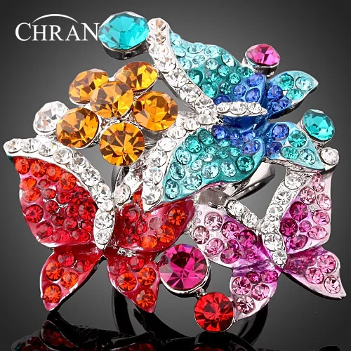 CHRAN Gold Color Ladybug Design Zircon Jewelry Rings Wholesale Crystal Enamel Butterfly Pattern Flower Rings For Women
CHRAN Gold Color Ladybug Design Zircon Jewelry Rings Wholesale Crystal Enamel Butterfly Pattern Flower Rings For Women