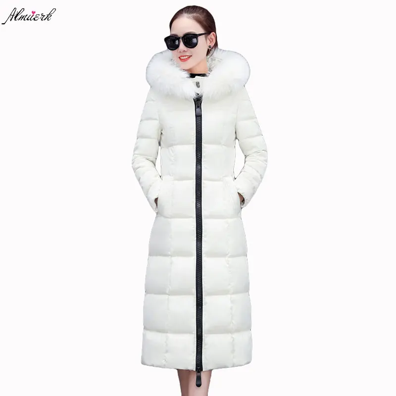 2017new winter women cotton jacket hooded fur collar slim thicken parkas long section solid color warm female cotton jacket L145
2017new winter women cotton jacket hooded fur collar slim thicken parkas long section solid color warm female cotton jacket L145