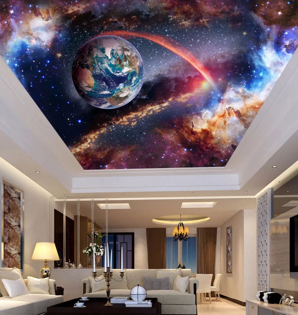 Bacaz Universe Outer Space 3d Ceiling Wallpaper Murals for Walls Living Room Hall 3d Wall Ceiling Mural 3d Wall paper Sticker
Bacaz Universe Outer Space 3d Ceiling Wallpaper Murals for Walls Living Room Hall 3d Wall Ceiling Mural 3d Wall paper Sticker