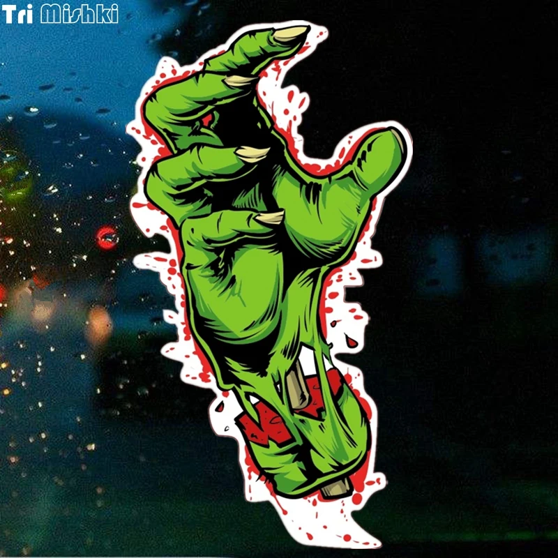 Tri Mishki WCS089 9.4*17cm Horror green zombie hand car sticker funny colorful car stickers auto automobile decals
Tri Mishki WCS089 9.4*17cm Horror green zombie hand car sticker funny colorful car stickers auto automobile decals