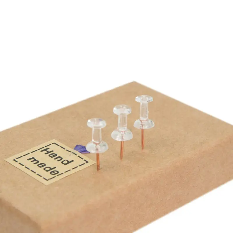100pcs Transparent Rose Gold Thumbtack Pins Push Thumb Pin Board Pins Drawing Photo Wall Studs Office School Supplies C26
100pcs Transparent Rose Gold Thumbtack Pins Push Thumb Pin Board Pins Drawing Photo Wall Studs Office School Supplies C26