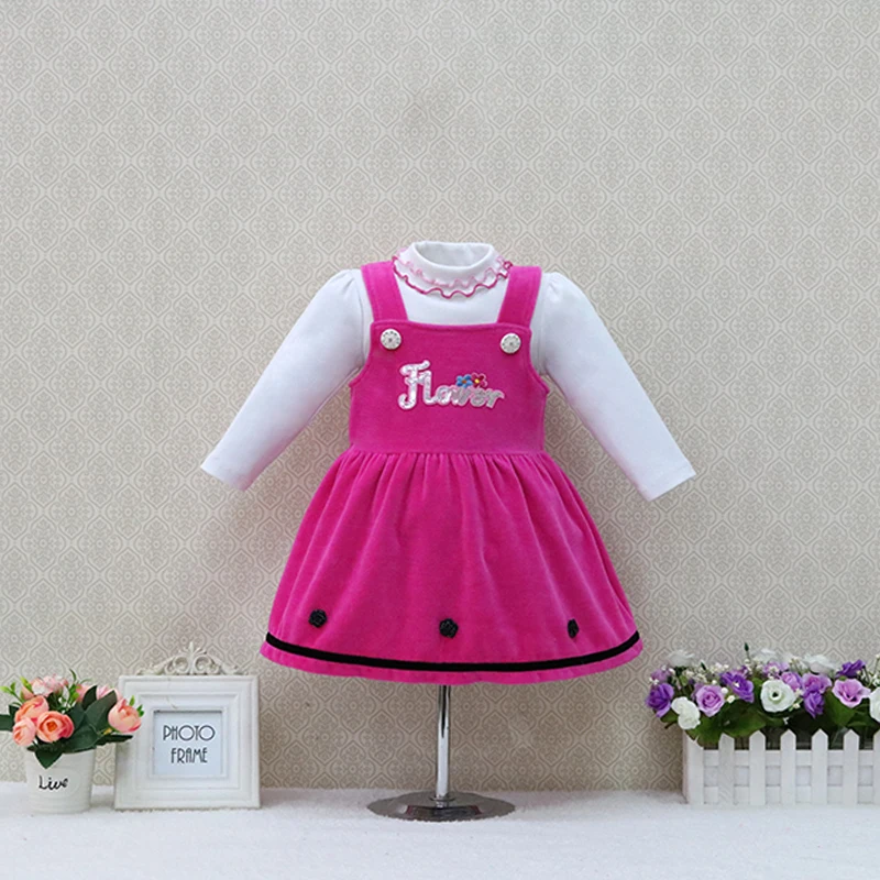 Autumn and Winter baby long-sleeved girls pure cotton blouse+velour wedding dress 2 pieces/set children christmas kids clothes
Autumn and Winter baby long-sleeved girls pure cotton blouse+velour wedding dress 2 pieces/set children christmas kids clothes