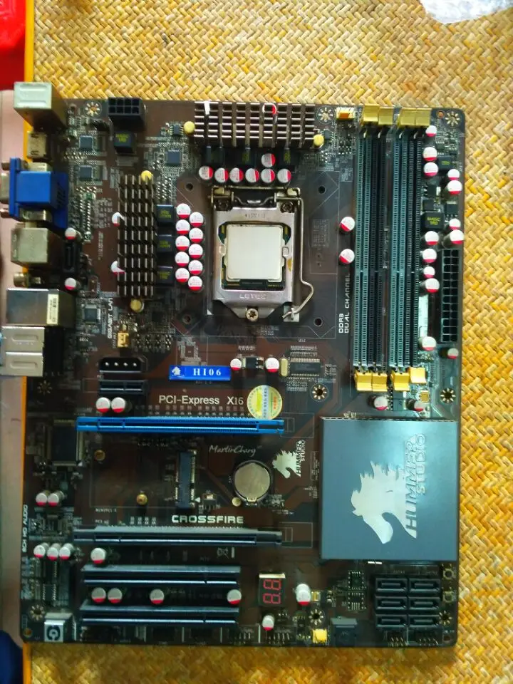 Используется Jetway Hummer Hi06 материнская плата H55 1156 motherboarde 100% тестирование