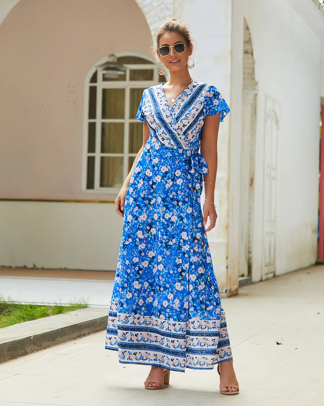 Summer leisure holiday printing sexy dress long dresses women wear elegant casual maxi dress
Summer leisure holiday printing sexy dress long dresses women wear elegant casual maxi dress