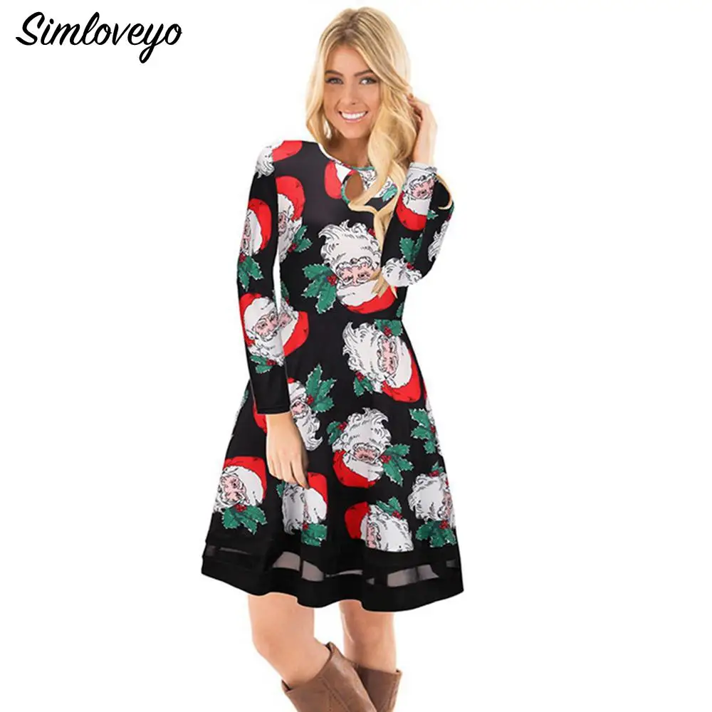 SIMLOVEYO Women Long Sleeve Dress Print irregular neck Dresse Casual bohemia Beach Dress christmas robe femme vestidos de fiesta
SIMLOVEYO Women Long Sleeve Dress Print irregular neck Dresse Casual bohemia Beach Dress christmas robe femme vestidos de fiesta