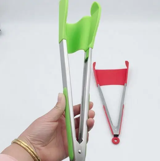 60sets 2 pcs set 9 inch +12 inch 2 in 1 Kitchen Silicone Spatula and Tongs Non-Stick Stainless Steel frame
60sets 2 pcs set 9 inch +12 inch 2 in 1 Kitchen Silicone Spatula and Tongs Non-Stick Stainless Steel frame