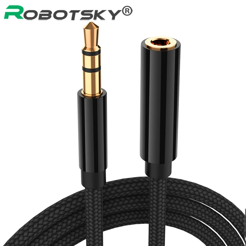 AUX Cable 3.5mm Audio Extension Cable Jack 0.5m/1m/1.8m/3m/5m Male to Female Headphone Cable for Car Earphone Speaker
AUX Cable 3.5mm Audio Extension Cable Jack 0.5m/1m/1.8m/3m/5m Male to Female Headphone Cable for Car Earphone Speaker