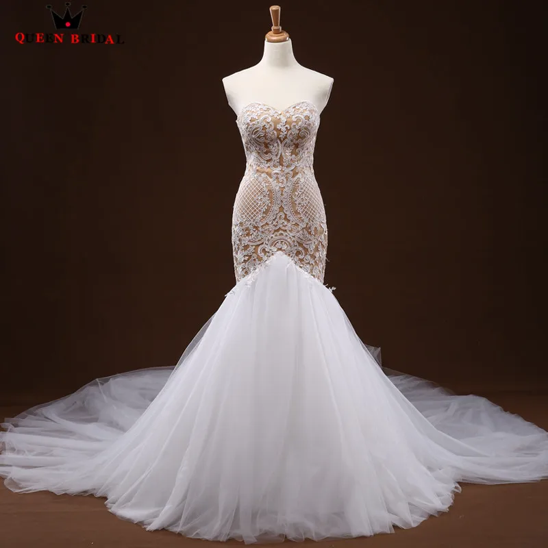 Sexy Wedding Dresses Mermaid Sweetehart Lace Tulle Long Formal Bride Wedding Gowns 2021 New Vestido De Noiva Custom Size WD57
Sexy Wedding Dresses Mermaid Sweetehart Lace Tulle Long Formal Bride Wedding Gowns 2021 New Vestido De Noiva Custom Size WD57