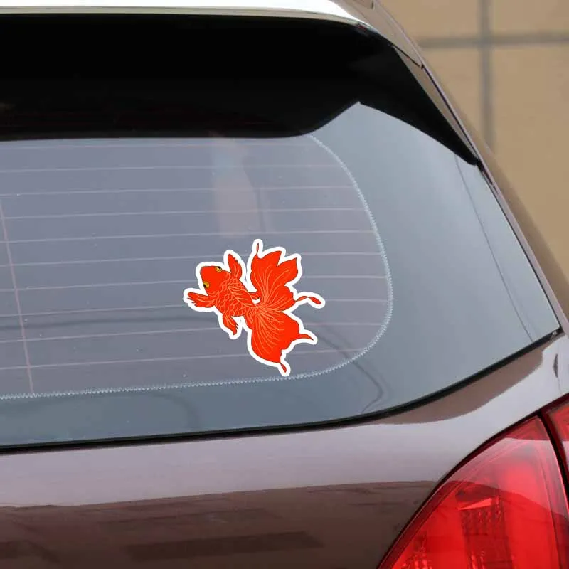 YJZT 15CM*14.3CM Fashion Animal Goldfish PVC Car Sticker Decal Graphical Accessories 5-0195
YJZT 15CM*14.3CM Fashion Animal Goldfish PVC Car Sticker Decal Graphical Accessories 5-0195