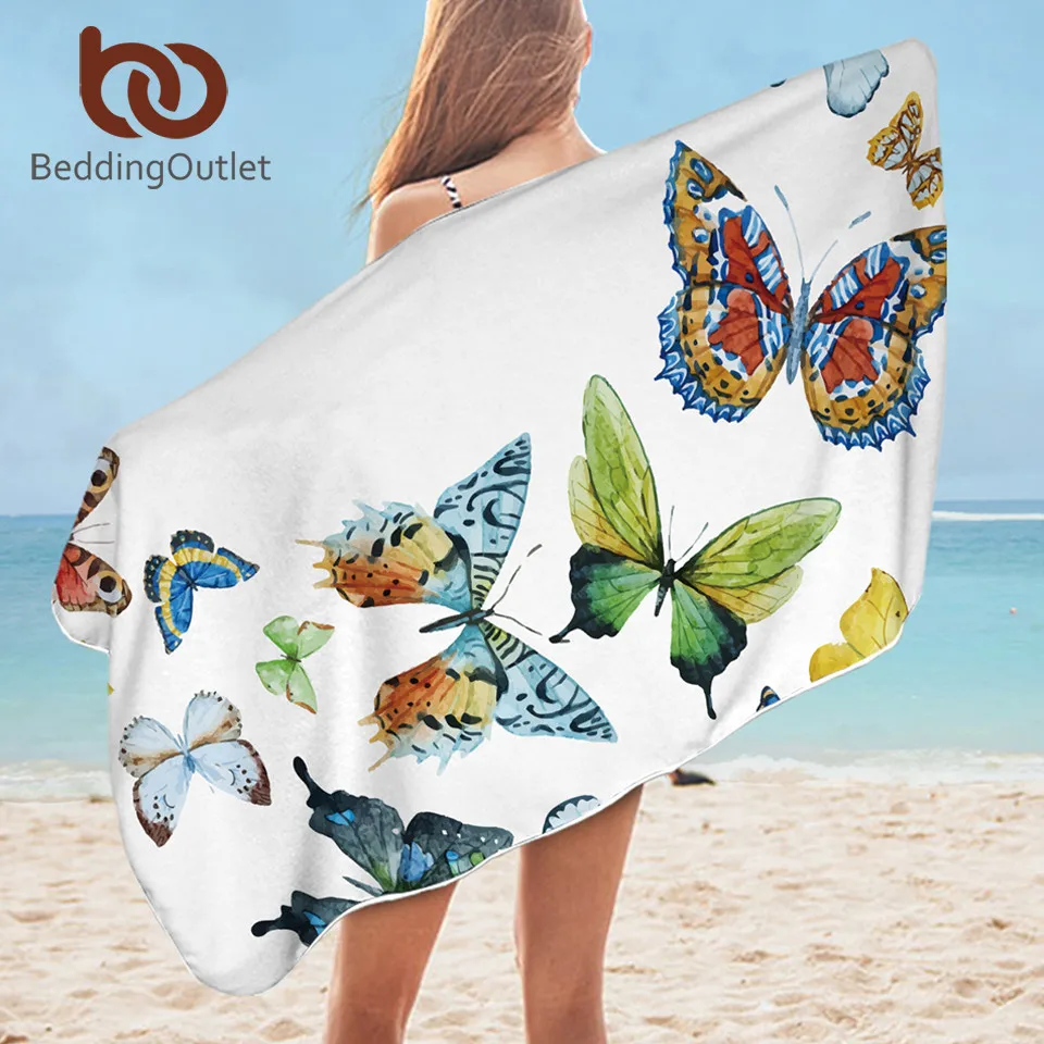 BeddingOutlet Flying Butterfly Bath Towel Bathroom Microfiber White Beach Towel for Adults Tropical Blanket 75x150cm serviette
BeddingOutlet Flying Butterfly Bath Towel Bathroom Microfiber White Beach Towel for Adults Tropical Blanket 75x150cm serviette