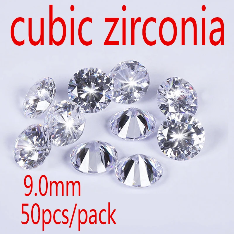 Wholesale Jewelry Supplies AAA Grade CZ White Cubic Zirconia Round Zircon 9.0MM DIY bead Jewelry Findings Supplies Free Shipping
Wholesale Jewelry Supplies AAA Grade CZ White Cubic Zirconia Round Zircon 9.0MM DIY bead Jewelry Findings Supplies Free Shipping