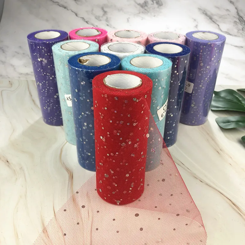25yards 15cm Glitter Sequin Tulle Roll Spool Tutu Skirt Fabric Wedding Decoration Organza Laser DIY Crafts Birthday Party Supply
25yards 15cm Glitter Sequin Tulle Roll Spool Tutu Skirt Fabric Wedding Decoration Organza Laser DIY Crafts Birthday Party Supply