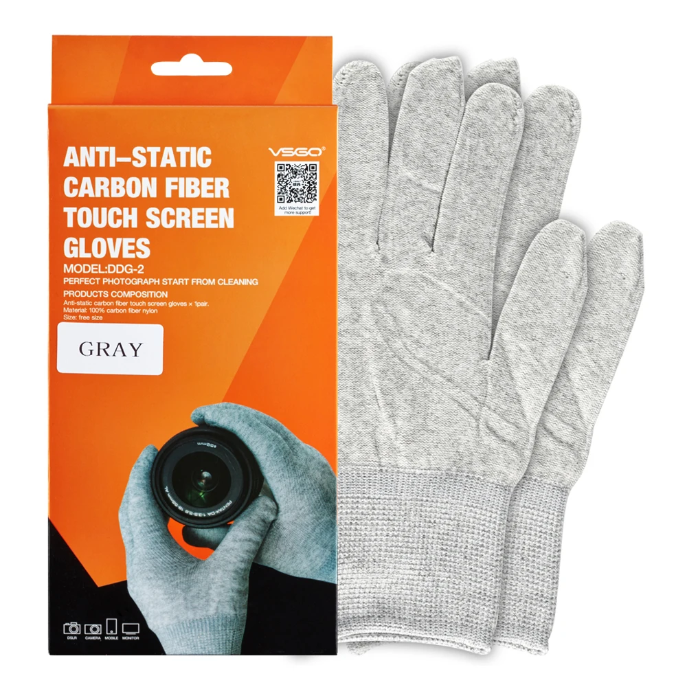 Professional VSGO High Quality Anti-Static Carbon Fibre Touch Screen Cleaning Glove For DSLR SLR Camera Tablet Smartphone.
Professional VSGO High Quality Anti-Static Carbon Fibre Touch Screen Cleaning Glove For DSLR SLR Camera Tablet Smartphone.