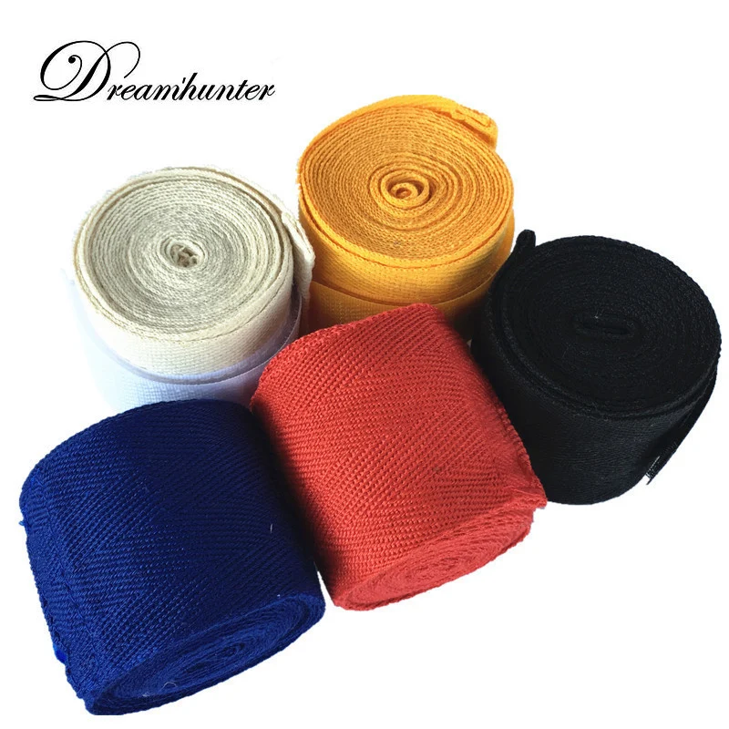 1 pc 2.5m Length boxing Elastic bandages Straps 100% cotton Wrist support bandage hands protect Muaythai fight wristband guard
1 pc 2.5m Length boxing Elastic bandages Straps 100% cotton Wrist support bandage hands protect Muaythai fight wristband guard