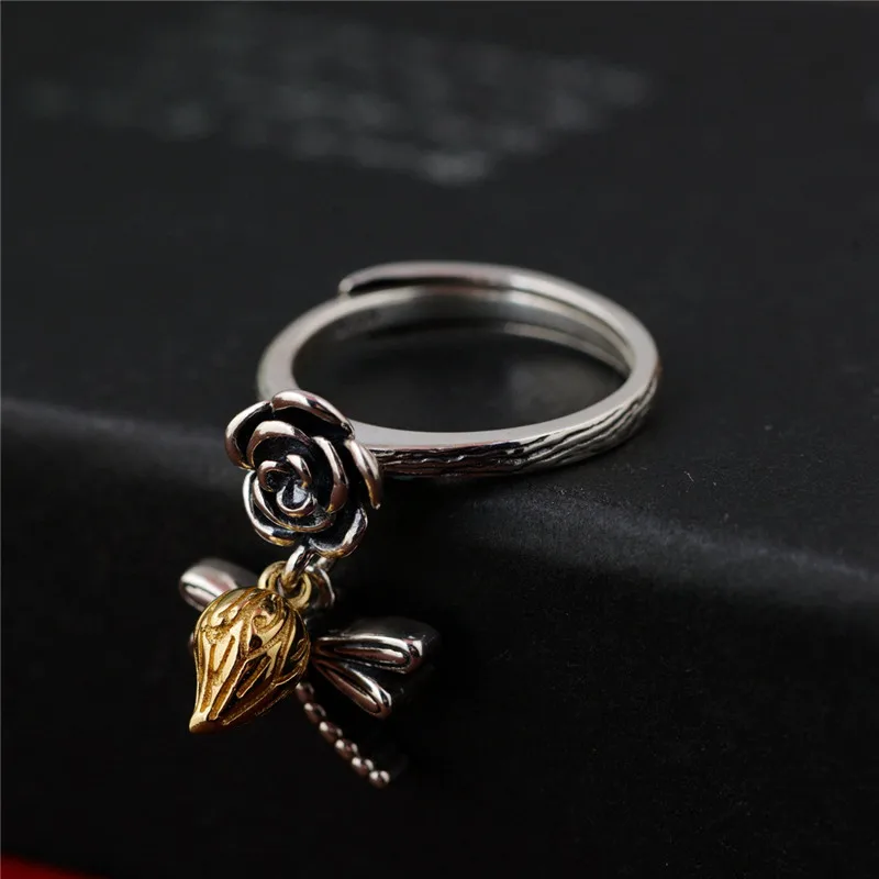 BESTLYBUY Genuine 925 Sterling Silver Butterfly Flower Open Rings for Women Lover Gift Thai Silver Retro Fashion Jewelry Anillos
BESTLYBUY Genuine 925 Sterling Silver Butterfly Flower Open Rings for Women Lover Gift Thai Silver Retro Fashion Jewelry Anillos