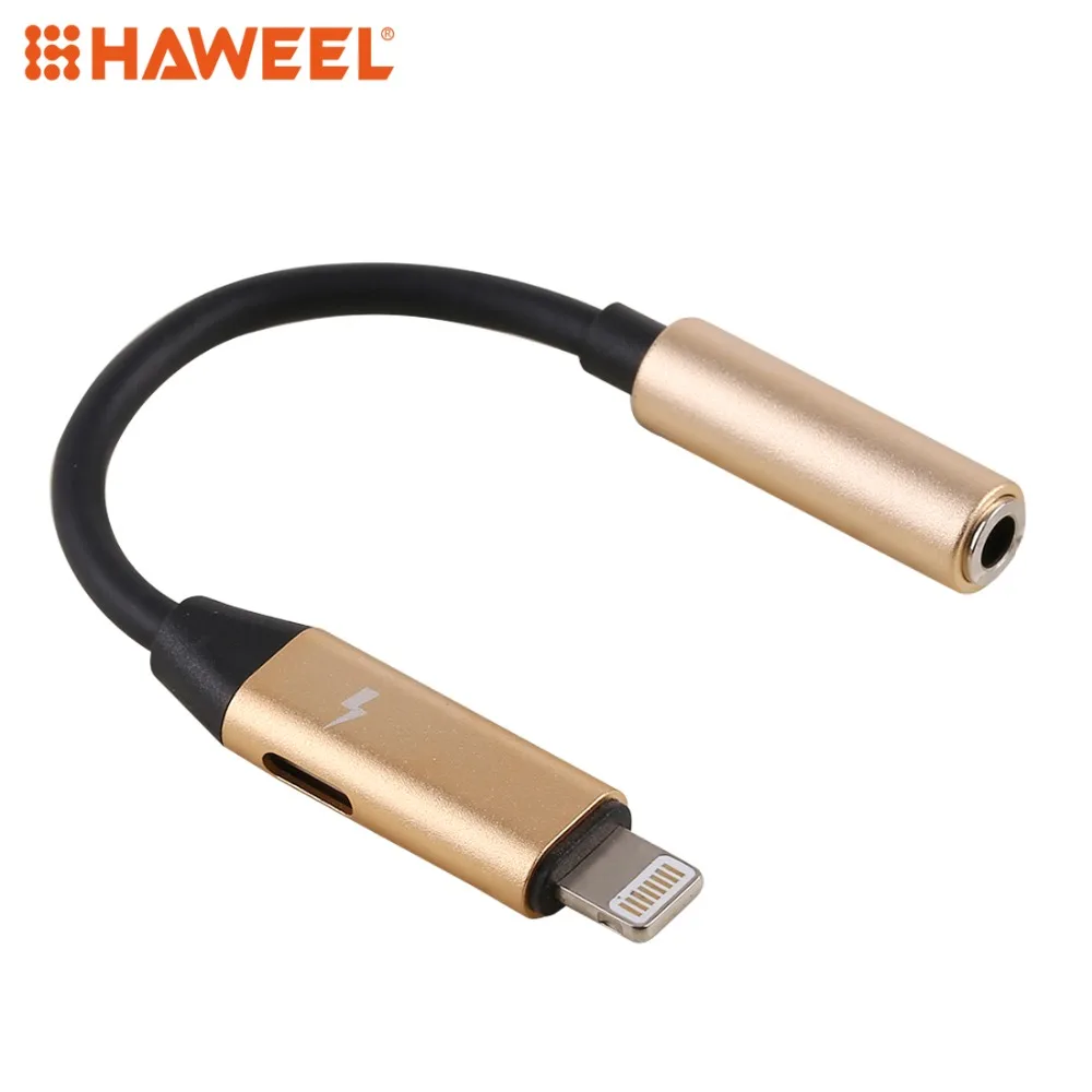 HAWEEL 3.5mm Female to 8 Pin Female + Male Audio & Charge Adapter For iPhone X / 8 & 8 Plus / 7 & 7 Plus
HAWEEL 3.5mm Female to 8 Pin Female + Male Audio & Charge Adapter For iPhone X / 8 & 8 Plus / 7 & 7 Plus