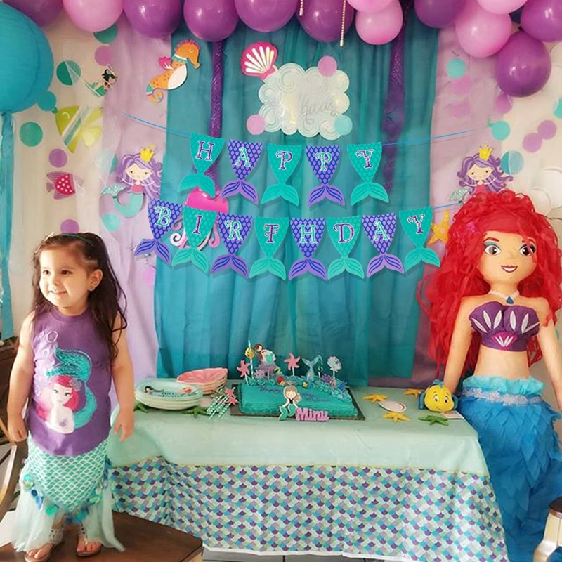 Frigg Little Mermaid Party Banner Happy Birthdat Party Supplies Mermaid Banner Blue Mermaid Balloons Baby Shower Decoration
Frigg Little Mermaid Party Banner Happy Birthdat Party Supplies Mermaid Banner Blue Mermaid Balloons Baby Shower Decoration