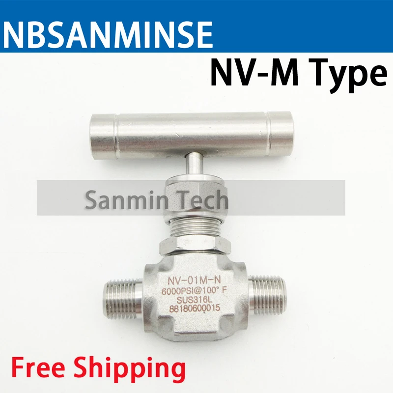 NBSANMINSE NV-F/M Air Water Mini Needle Valve Female/Male Thread 1/8 1/4 3/8 1/2 3/4 1 NPT 6000 Psi Cut Out Valve
NBSANMINSE NV-F/M Air Water Mini Needle Valve Female/Male Thread 1/8 1/4 3/8 1/2 3/4 1 NPT 6000 Psi Cut Out Valve