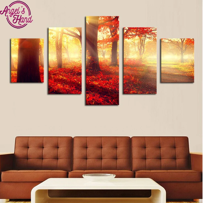 5D DIY square Diamond Embroidery Autumn forest 5pcs Multi-picture Combination Diamond Painting Cross Stitch Rhinestone Decor
5D DIY square Diamond Embroidery Autumn forest 5pcs Multi-picture Combination Diamond Painting Cross Stitch Rhinestone Decor
