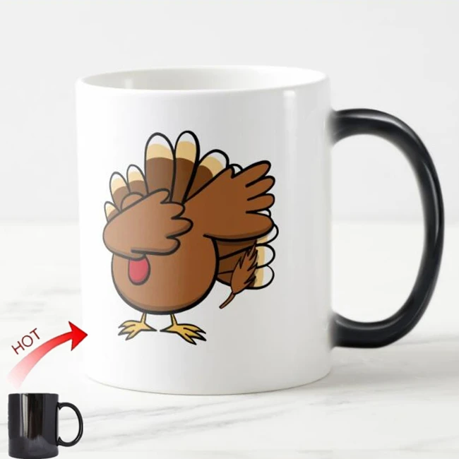Funny Dabbing Turkey Magic Mug Novelty Thanksgiving Coffee Mugs Tea Cups for Thanksgiving Gifts Happy Dabsgiving Color Changing
Funny Dabbing Turkey Magic Mug Novelty Thanksgiving Coffee Mugs Tea Cups for Thanksgiving Gifts Happy Dabsgiving Color Changing