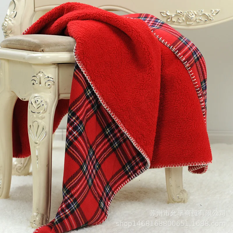 160X130cm Scottish grid red plaid 2 l layers coral fleece office nap blanket kids thick blanket bed spread sofa throw blanket
160X130cm Scottish grid red plaid 2 l layers coral fleece office nap blanket kids thick blanket bed spread sofa throw blanket