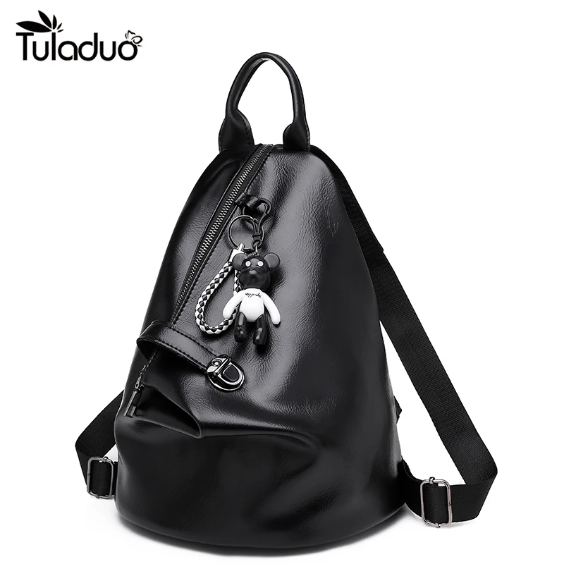 New Preppy Style Bear Pendant PU Leather Backpack For Women Girls Ladies Teenager Casual Leisure Bag Female Travel Rucksack
New Preppy Style Bear Pendant PU Leather Backpack For Women Girls Ladies Teenager Casual Leisure Bag Female Travel Rucksack