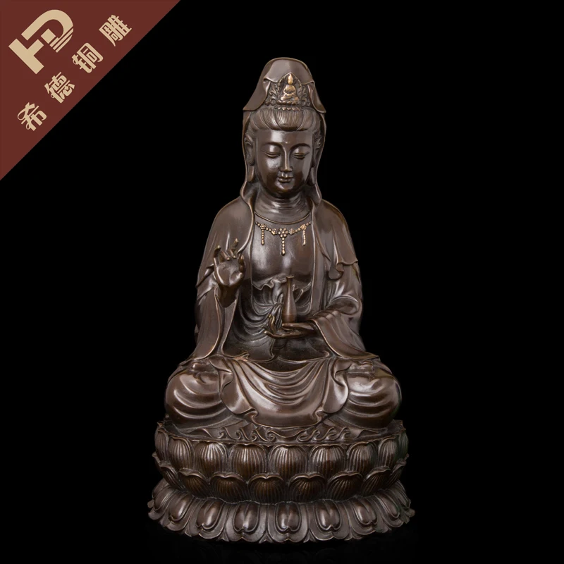 Real Bronze Art Amitabha Guanyin exquisite Buddha lotus seat Garden Decoration 100% real Brass Bronze
Real Bronze Art Amitabha Guanyin exquisite Buddha lotus seat Garden Decoration 100% real Brass Bronze