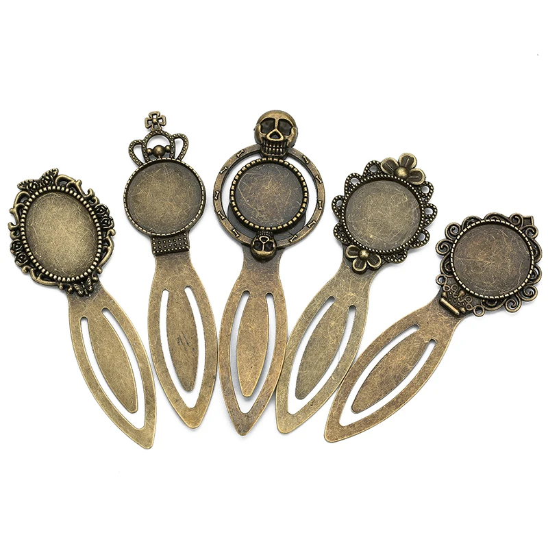 5pcs Antique Bronze Retro 20mm Flower Skull Bookmark Cabochon Base Bookmark Setting For Cabochon Cameo DIY Bookmarks Jewelry
5pcs Antique Bronze Retro 20mm Flower Skull Bookmark Cabochon Base Bookmark Setting For Cabochon Cameo DIY Bookmarks Jewelry