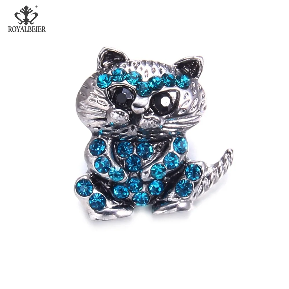 ROYALBEIER Mixed Rhinestone Metal Cute Cat Snap Fit 18mm Snap Button Golden Beads Jewelry Beads for Jewelry Making KM0140
ROYALBEIER Mixed Rhinestone Metal Cute Cat Snap Fit 18mm Snap Button Golden Beads Jewelry Beads for Jewelry Making KM0140