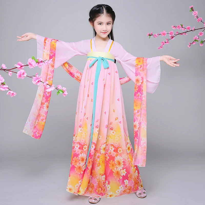 Children Chinese Folk Dance Costume Girls Hanfu Dress Chinffon Kids Princess Dance Costume for Stage Fairy Cosplay Costume 89
Children Chinese Folk Dance Costume Girls Hanfu Dress Chinffon Kids Princess Dance Costume for Stage Fairy Cosplay Costume 89