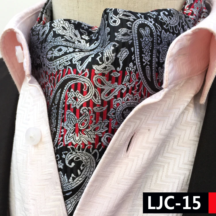 Top Design Necktie Stylish Silver Floral Ascot Vintage British Style Jacquard Woven Ascots for Men
Top Design Necktie Stylish Silver Floral Ascot Vintage British Style Jacquard Woven Ascots for Men