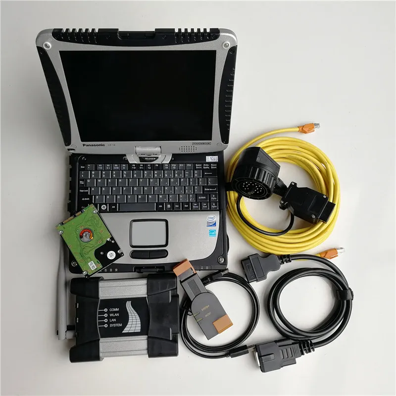 

Auto Diagnosis Tool Used Laptop Computers CF-19 I5 8G with 1TB HDD V12.2021 Software D 4.32 P 3.69 Wifi Icom Next