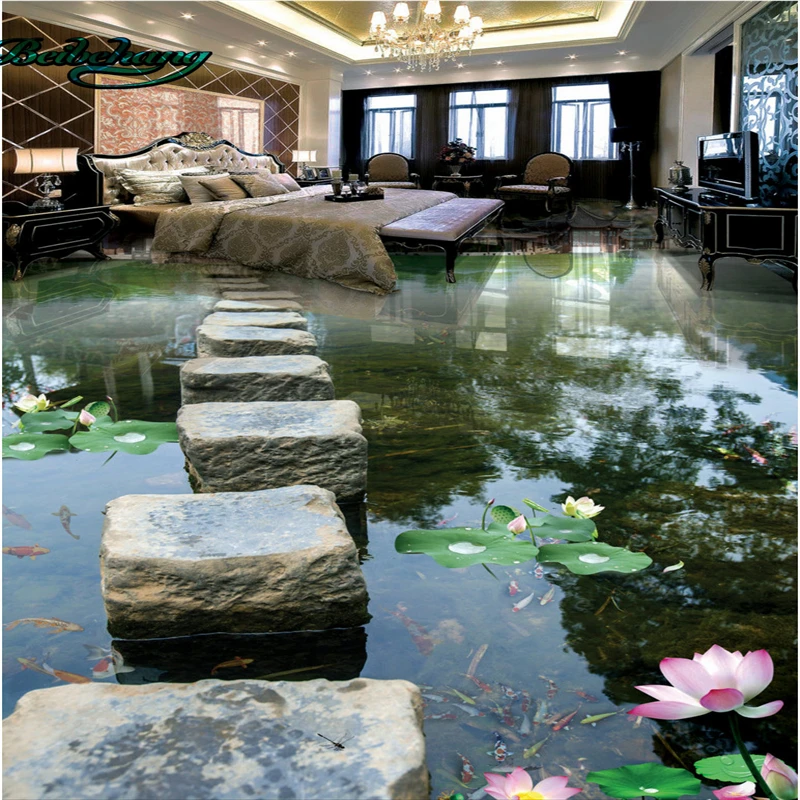 beibehang Creek stone pier bridge water 3D floor three - dimensional painting large - scale customized wallpaper murals
beibehang Creek stone pier bridge water 3D floor three - dimensional painting large - scale customized wallpaper murals