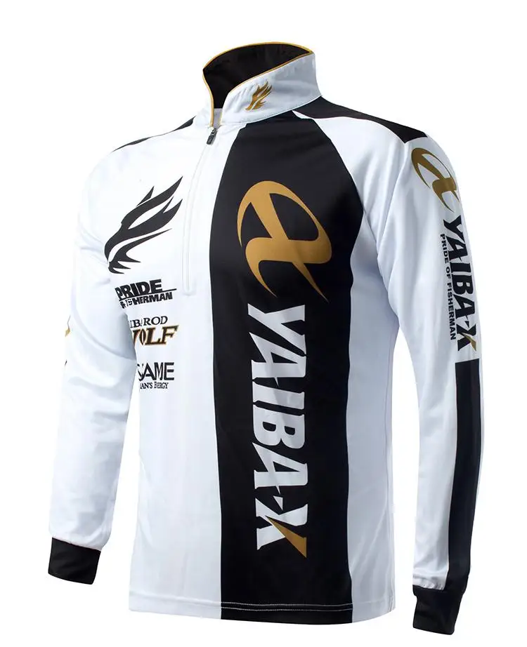 Мужская футболка для рыбалки с защитой от УФ лучей дышащая быстросохнущая одежда